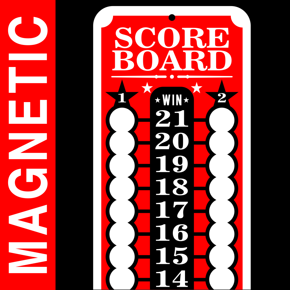 Heavy Duty Magnetic Score Board 6x24 – Signs, T-shirts, & More